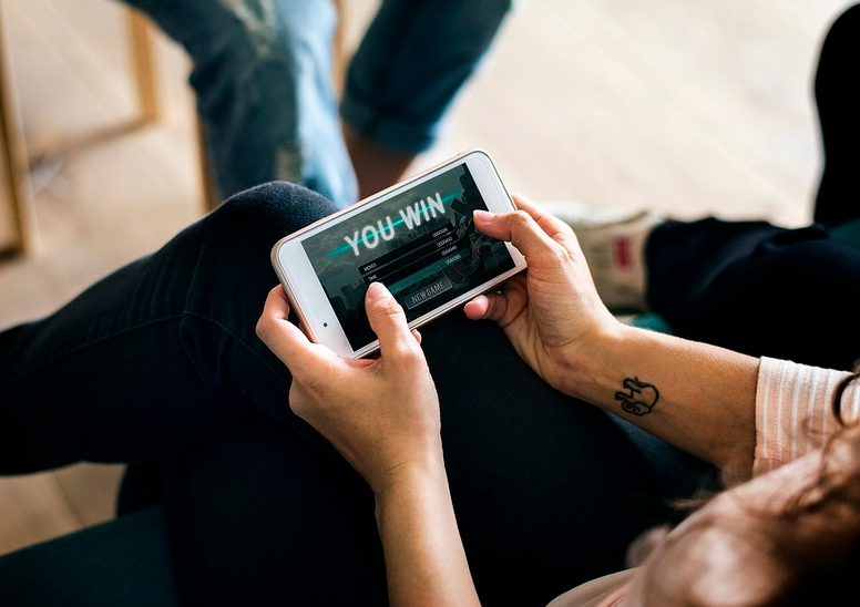 wins a mobile game